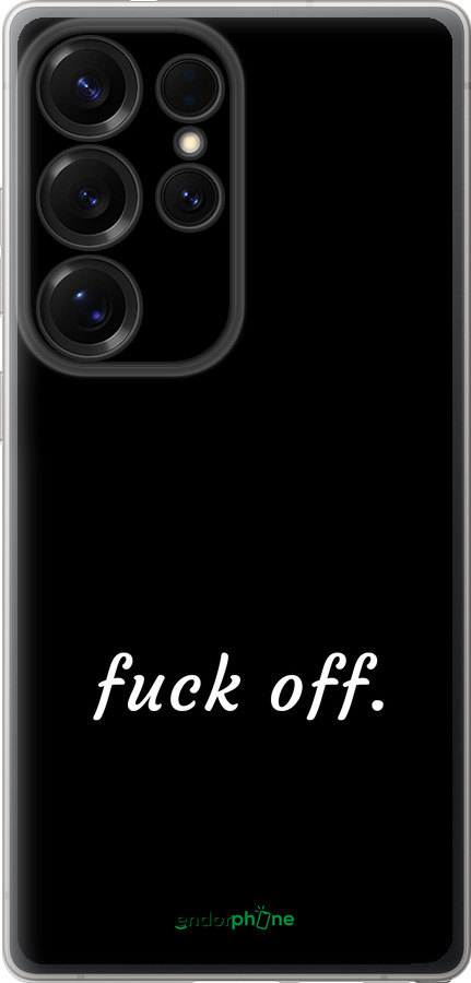 Силіконовий чехол Fuck off для Samsung Galaxy S25 Ultra - 4731u-3805 изображение 