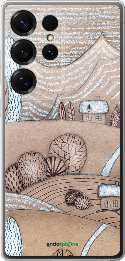 Силиконовый чехол Сказочные холмы для Samsung Galaxy S25 Ultra - 4749u-3805 изображение 
