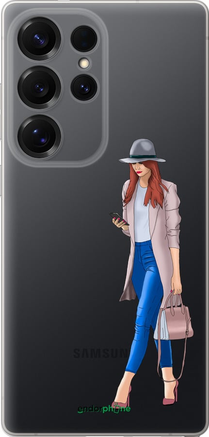 Силиконовый чехол Девушка 1 для Samsung Galaxy S25 Ultra - 4751u-3805 изображение 