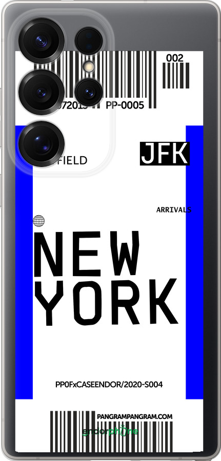 Силиконовый чехол New York для Samsung Galaxy S25 Ultra - 4861u-3805 изображение 