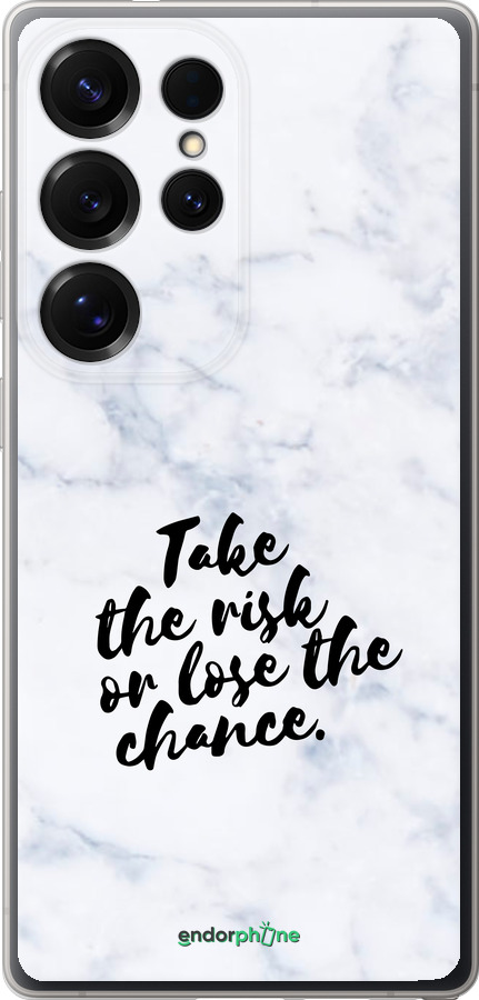 Силиконовый чехол Рискнуть или потерять шанс для Samsung Galaxy S25 Ultra - 4866u-3805 изображение 