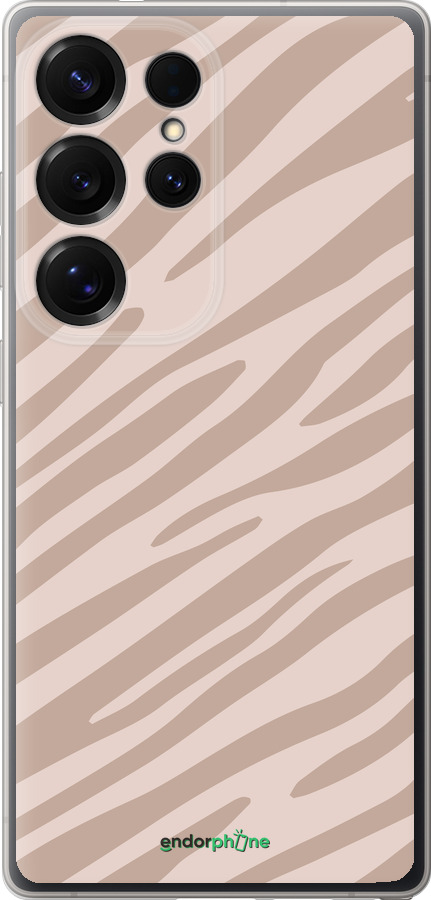 Силиконовый чехол Зебра беж для Samsung Galaxy S25 Ultra - 4875u-3805 изображение 