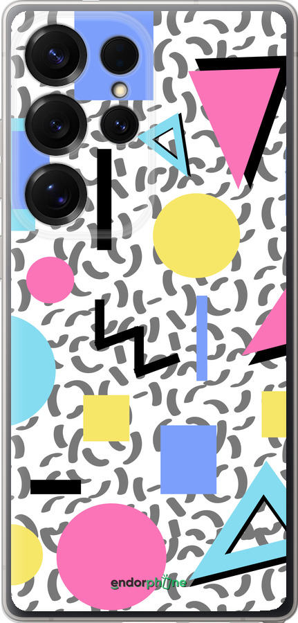 Силиконовый чехол Color shapes для Samsung Galaxy S25 Ultra - 4893u-3805 изображение 