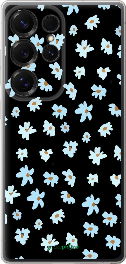 Силиконовый чехол Цветочный для Samsung Galaxy S25 Ultra - 4900u-3805 изображение 