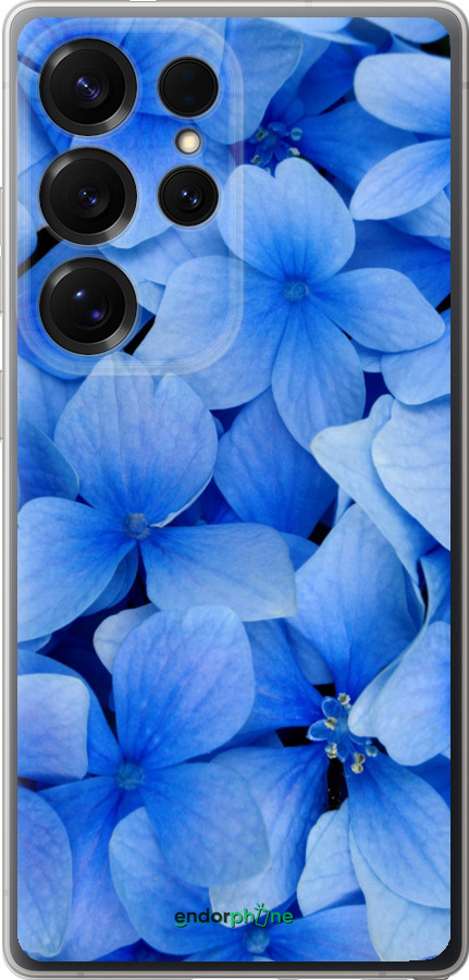 Силіконовий чехол Сині квіти для Samsung Galaxy S25 Ultra - 526u-3805 изображение 