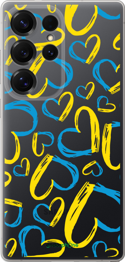Силиконовый чехол Сердца UA для Samsung Galaxy S25 Ultra - 5292u-3805 изображение 