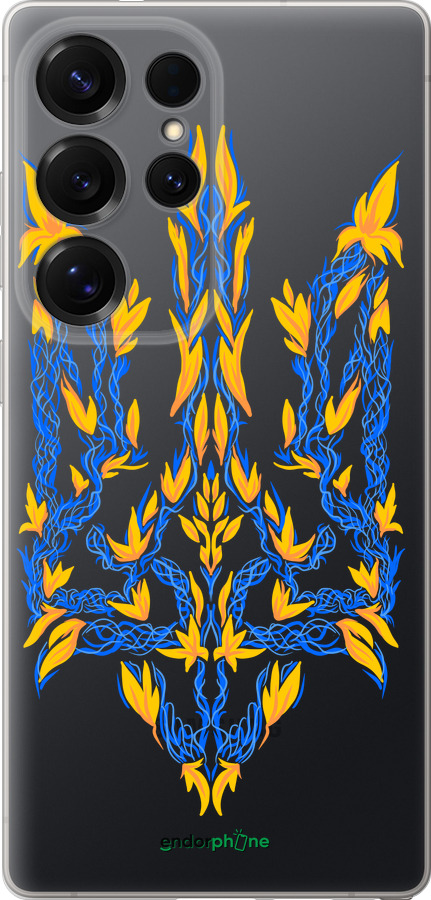 Силиконовый чехол Герб Украины v3 для Samsung Galaxy S25 Ultra - 5313u-3805 изображение 