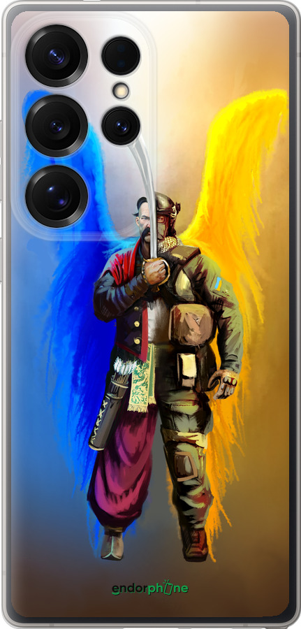 Силиконовый чехол Воин-Ангел для Samsung Galaxy S25 Ultra - 5317u-3805 изображение 
