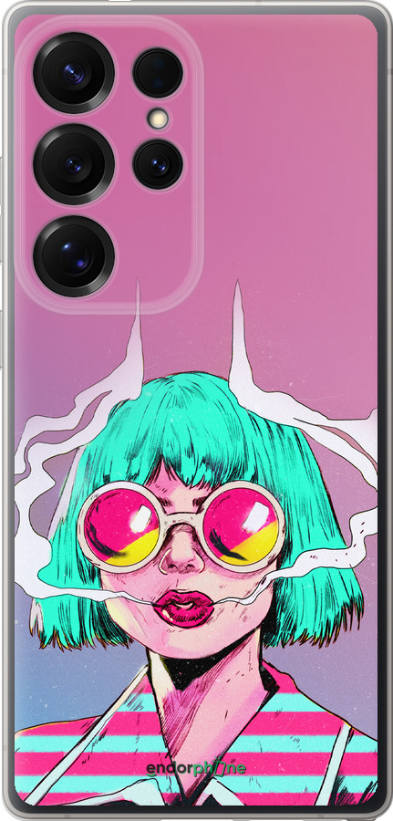 Силиконовый чехол Поп арт девушка для Samsung Galaxy S25 Ultra - 5378u-3805 изображение 
