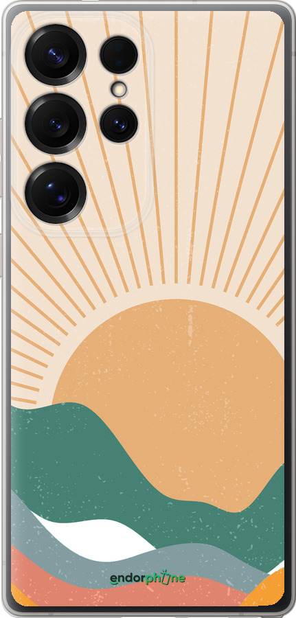 Силиконовый чехол Горы и солнце v2 для Samsung Galaxy S25 Ultra - 5488u-3805 изображение 