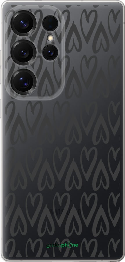 Силиконовый чехол Сердца v2 для Samsung Galaxy S25 Ultra - 5497u-3805 изображение 