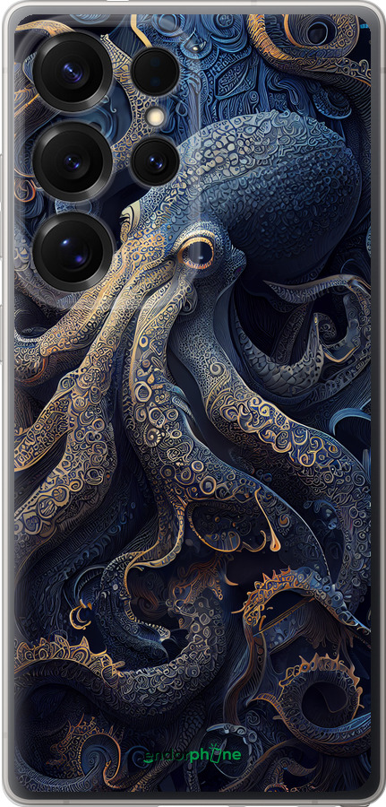 Силиконовый чехол Осьминог для Samsung Galaxy S25 Ultra - 5551u-3805 изображение 
