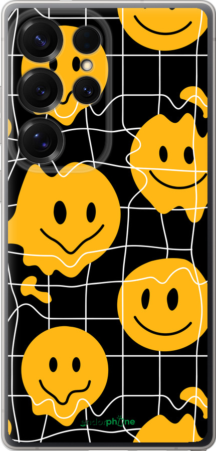 Силиконовый чехол Смайлы v3 для Samsung Galaxy S25 Ultra - 5623u-3805 изображение 