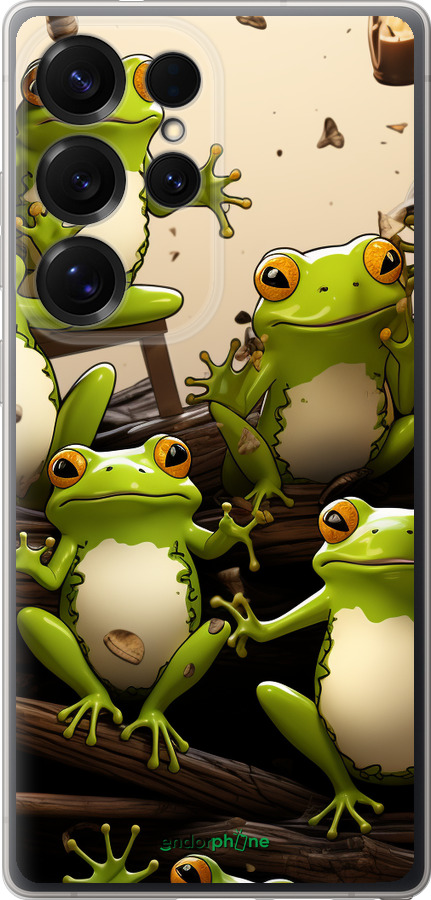 Силиконовый чехол Жабки для Samsung Galaxy S25 Ultra - 5656u-3805 изображение 