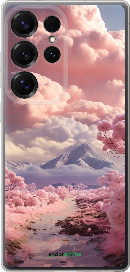 Силиконовый чехол Розовые облака для Samsung Galaxy S25 Ultra - 5660u-3805 изображение 