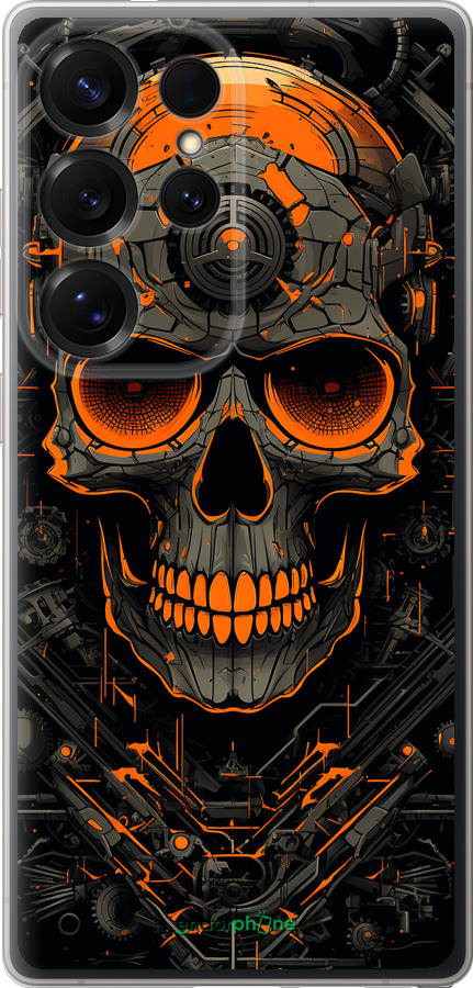 Силиконовый чехол Череп для Samsung Galaxy S25 Ultra - 5952u-3805 изображение 