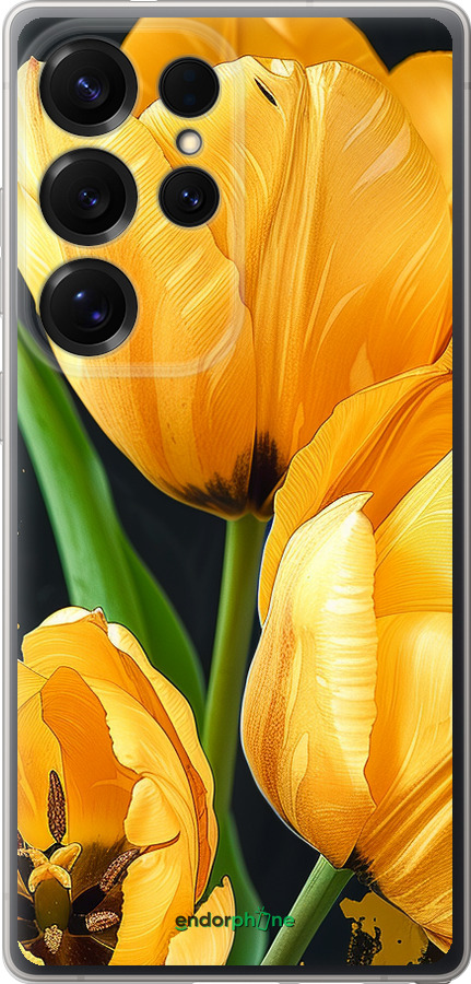 Силіконовий чехол Жовті тюльпани для Samsung Galaxy S25 Ultra - 5991u-3805 изображение 