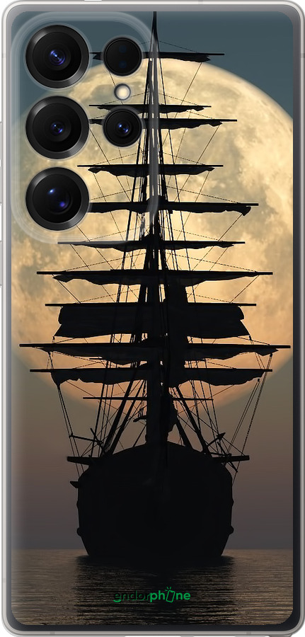 Силиконовый чехол Корабль для Samsung Galaxy S25 Ultra - 5998u-3805 изображение 