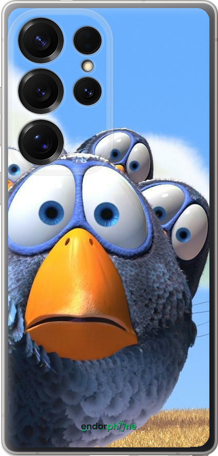 Силиконовый чехол Angry Birds для Samsung Galaxy S25 Ultra - 6008u-3805 изображение 