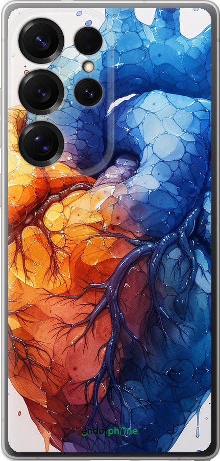 Силиконовый чехол Арт-сердце для Samsung Galaxy S25 Ultra - 6034u-3805 изображение 