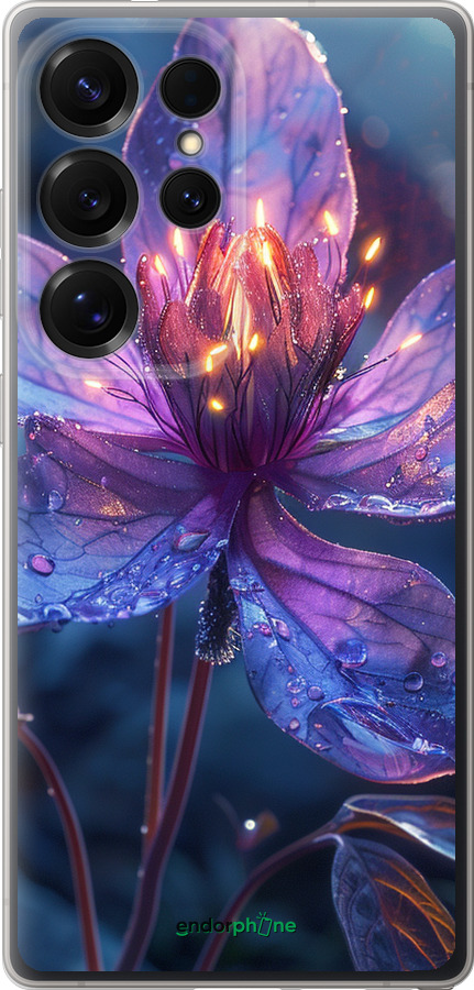 Силиконовый чехол Магический цветок для Samsung Galaxy S25 Ultra - 6038u-3805 изображение 