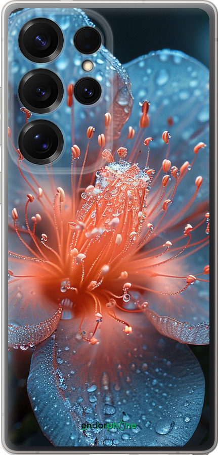 Силиконовый чехол Роса на цветке для Samsung Galaxy S25 Ultra - 6039u-3805 изображение 