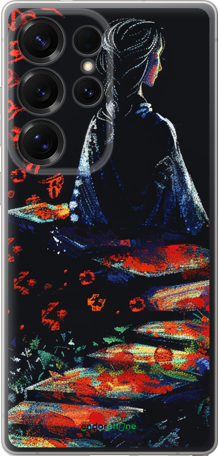 Силиконовый чехол Мечтательная девушка для Samsung Galaxy S25 Ultra - 6042u-3805 изображение 