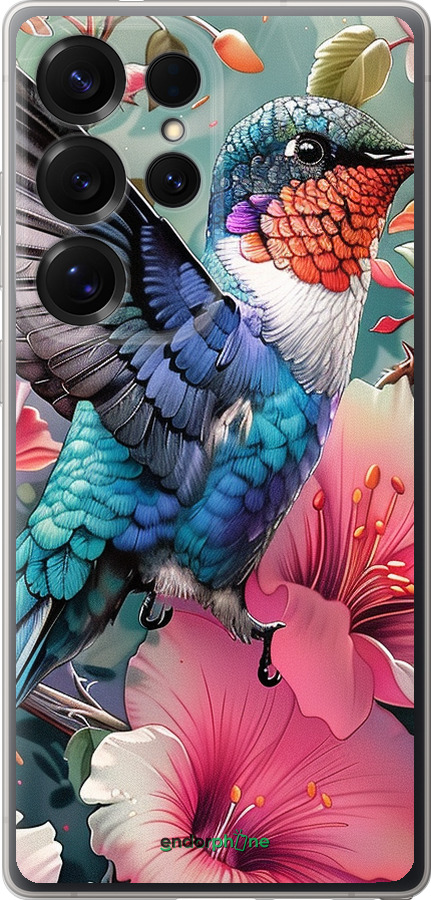 Силиконовый чехол Сказочная колибри для Samsung Galaxy S25 Ultra - 6051u-3805 изображение 