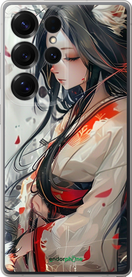Силіконовий чехол Кіцуне для Samsung Galaxy S25 Ultra - 6073u-3805 изображение 