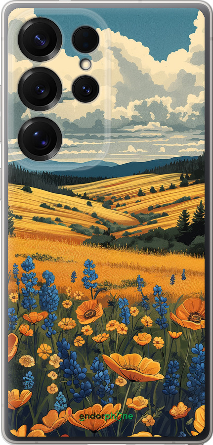 Силиконовый чехол Украинское поле для Samsung Galaxy S25 Ultra - 6082u-3805 изображение 