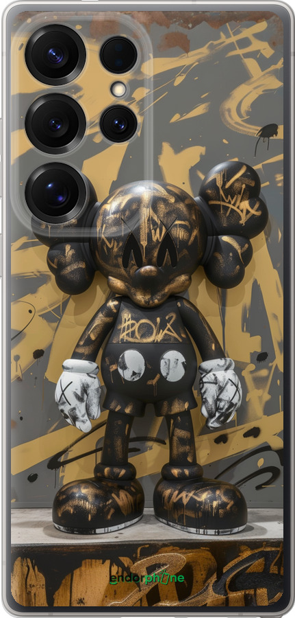 Силіконовий чехол Bronze kaws для Samsung Galaxy S25 Ultra - 6097u-3805 изображение 