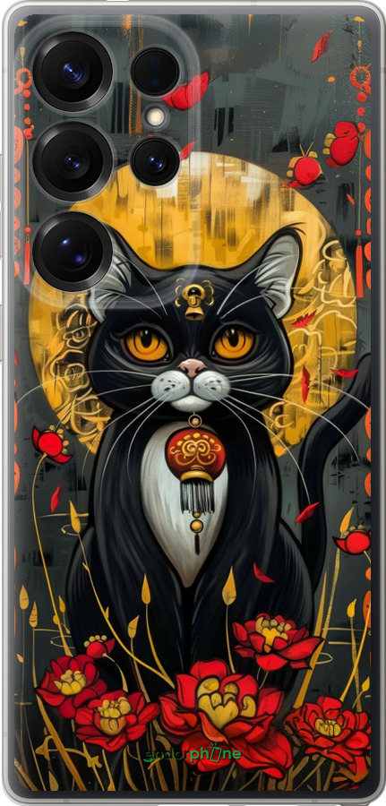 Силиконовый чехол China Cat для Samsung Galaxy S25 Ultra - 6134u-3805 изображение 