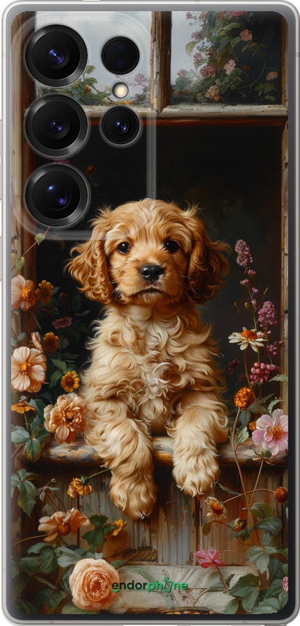 Силиконовый чехол Щенок cocker spaniel для Samsung Galaxy S25 Ultra - 6136u-3805 изображение 