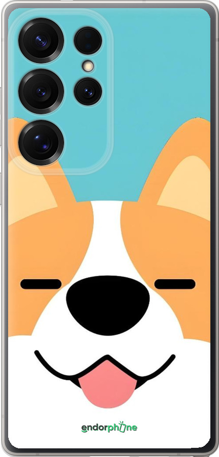Силиконовый чехол Корги для Samsung Galaxy S25 Ultra - 6280u-3805 изображение 