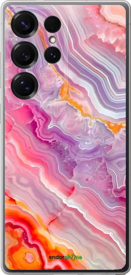 Силиконовый чехол Мрамор 2 для Samsung Galaxy S25 Ultra - 6307u-3805 изображение 