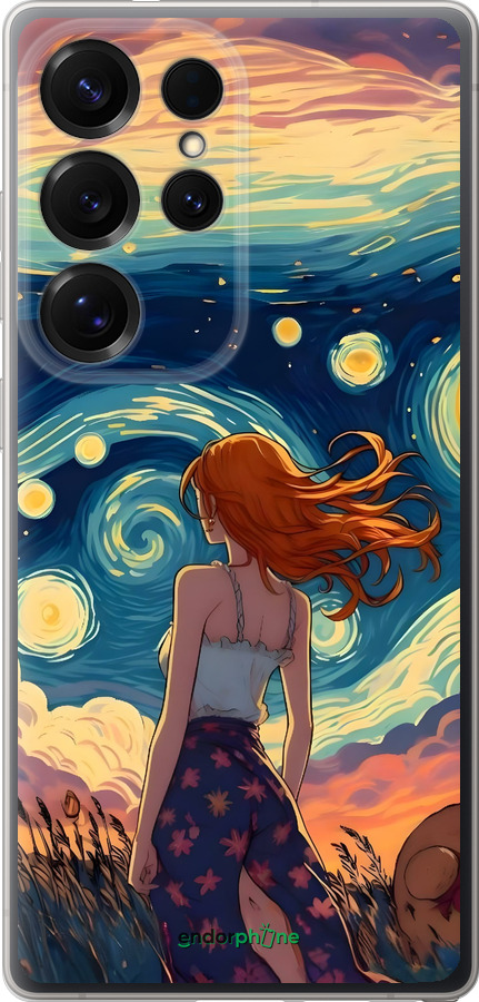 Силиконовый чехол Девушка Арт для Samsung Galaxy S25 Ultra - 6325u-3805 изображение 