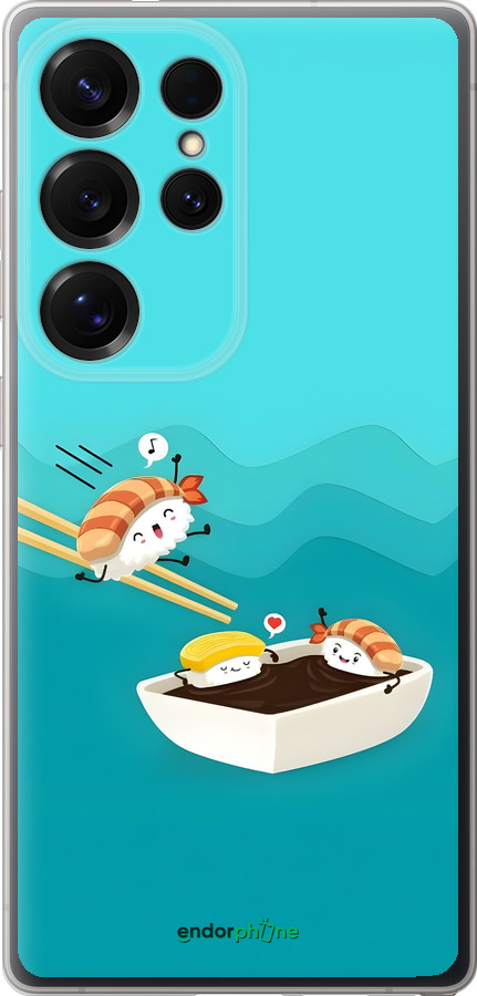 Силиконовый чехол Суши для Samsung Galaxy S25 Ultra - 6354u-3805 изображение 