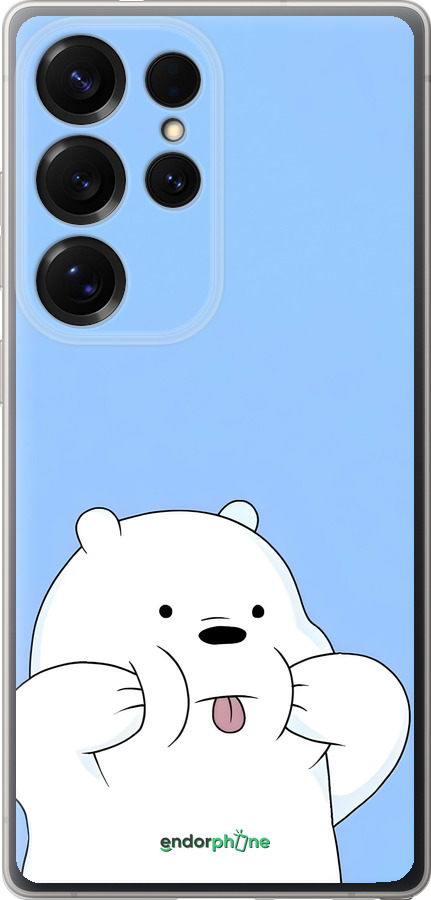 Силиконовый чехол Милый мишка для Samsung Galaxy S25 Ultra - 6357u-3805 изображение 