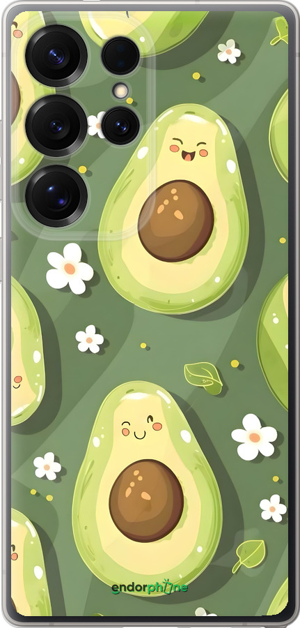 Силіконовий чехол Авокадо для Samsung Galaxy S25 Ultra - 6380u-3805 изображение 
