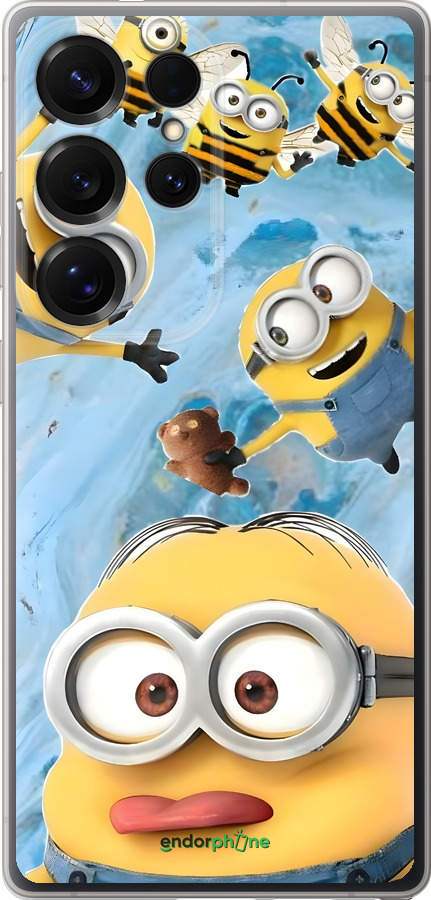 Силиконовый чехол Миньоны для Samsung Galaxy S25 Ultra - 6386u-3805 изображение 