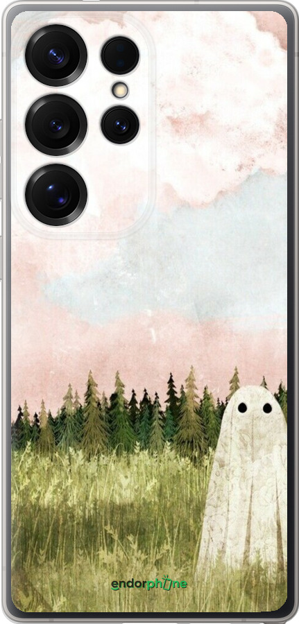 Силиконовый чехол Привидение для Samsung Galaxy S25 Ultra - 6401u-3805 изображение 