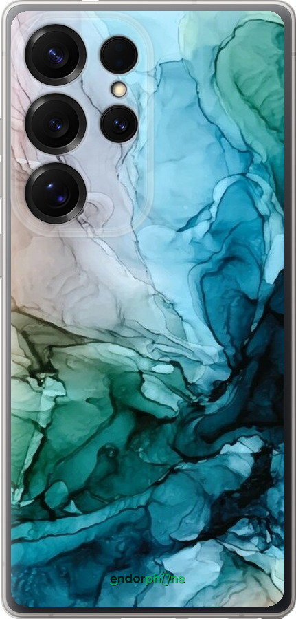 Силиконовый чехол С красочной абстрактной картиной Соленые берега для Samsung Galaxy S25 Ultra - 6405u-3805 изображение 