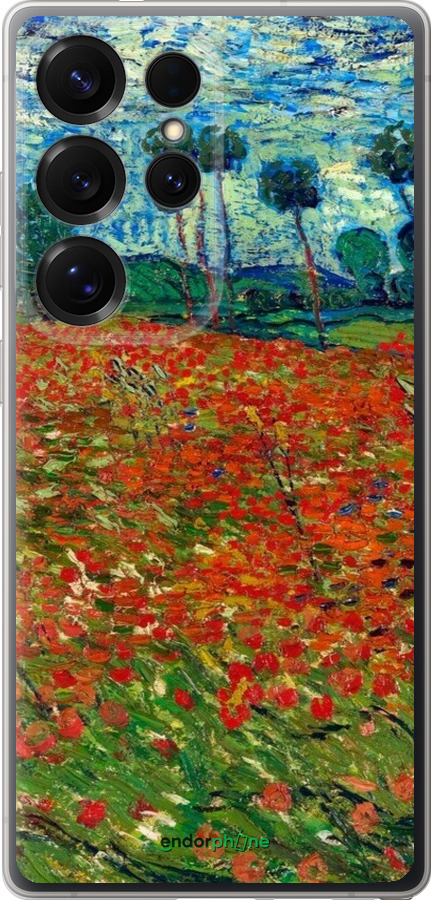 Силіконовий чехол Вінсент Ван Гог-Макове поле для Samsung Galaxy S25 Ultra - 6466u-3805 изображение 