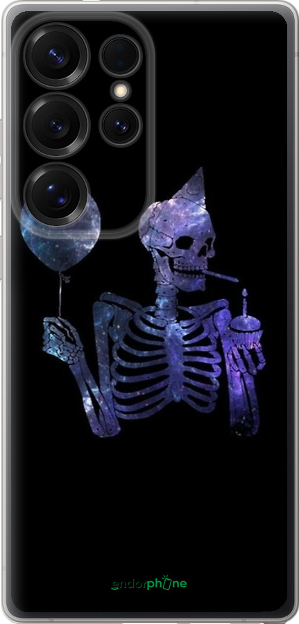 Силиконовый чехол Скелетное искусство для Samsung Galaxy S25 Ultra - 6536u-3805 изображение 