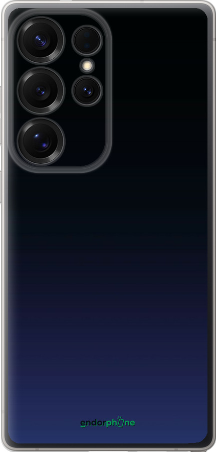 Силиконовый чехол Градиент в тёмно - синем стиле для Samsung Galaxy S25 Ultra - 6542u-3805 изображение 