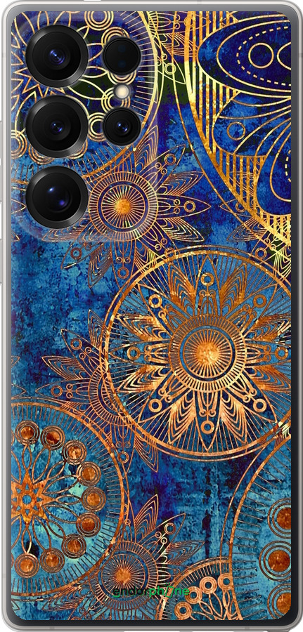 Силіконовий чехол Золотий візерунок для Samsung Galaxy S25 Ultra - 678u-3805 изображение 