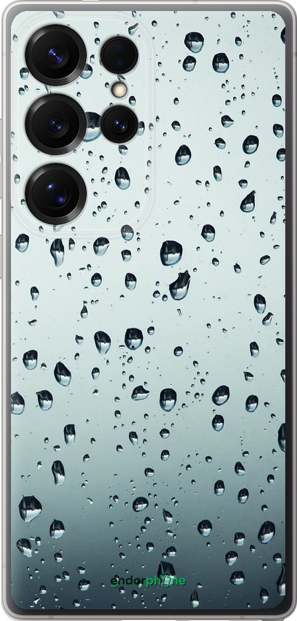 Силиконовый чехол Стекло в каплях для Samsung Galaxy S25 Ultra - 848u-3805 изображение 