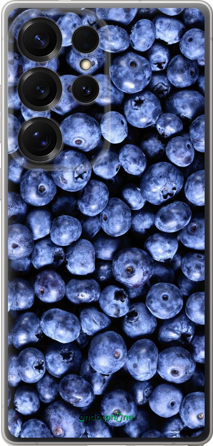 Силиконовый чехол Черника для Samsung Galaxy S25 Ultra - 851u-3805 изображение 