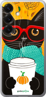 Силиконовый чехол Осенний кот для Samsung Galaxy S25 - 4026u-3804 изображение 