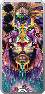 Силиконовый чехол Люминесцентный лев для Samsung Galaxy S25 - 4037u-3804 изображение 